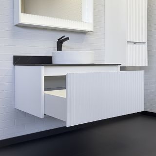 Тумба с раковиной Comforty Марсель 00-00013797 90 см Белая матовая